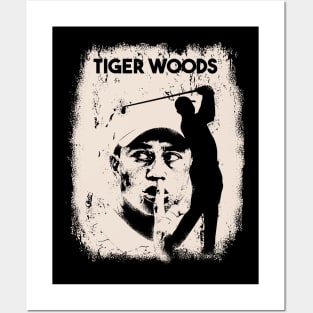 Vintage Distressed Tiger Woods Posters and Art